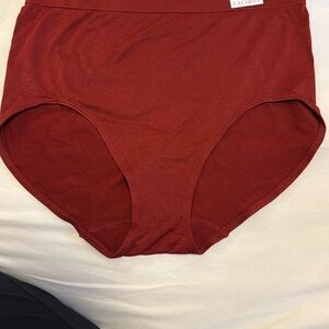 Cacique Smoother Full Briefs in Deep Red